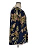 Daniel Rainn 100% Rayon Floral Blue 3/4 Sleeve Blouse Size XL - photo 4