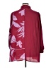 IMAN 100% Polyester Print Burgundy Long Sleeve Blouse Size 1X - photo 2