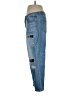 Inc Denim Animal Print Blue Jeans Size 12 - photo 5