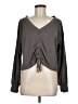 Elan Gray Green Long Sleeve Blouse Size M - photo 1