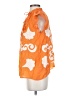 Chufy 100% Polyester Orange Short Sleeve Blouse Size S - photo 5