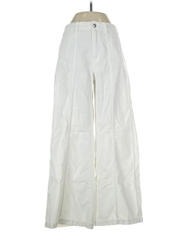 Madewell Wide-Sweep Trousers in Tile White: Airy Denim Edition (view 1)