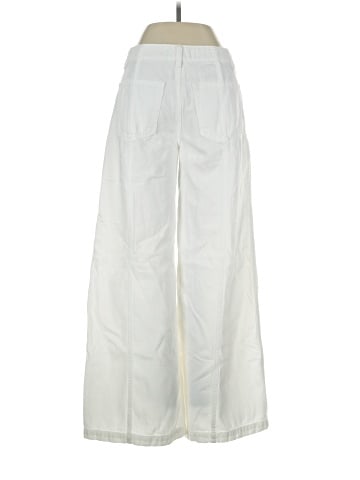 Madewell Wide-Sweep Trousers in Tile White: Airy Denim Edition (view 2)