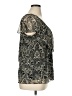 Apt. 9 100% Nylon Black Short Sleeve Blouse Size XL - photo 4