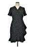 Vero Moda 100% Polyester Polka Dots Black Casual Dress Size 14 - photo 1