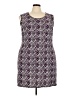 Dots Graphic Purple Casual Dress Size 3X - photo 1