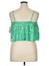 BP. 100% Polyester Green Sleeveless Blouse Size 1X - photo 2