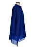 Cos 100% Polyester Blue Long Sleeve Blouse Size 6 - photo 4