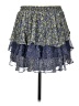 Joie 100% Polyester Paisley Blue Casual Skirt Size M - photo 2