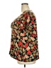Socialite Floral Black Short Sleeve Blouse Size 3X - photo 5