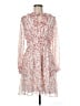 CeCe 100% Polyester Floral Ivory Casual Dress Size 8 - photo 1