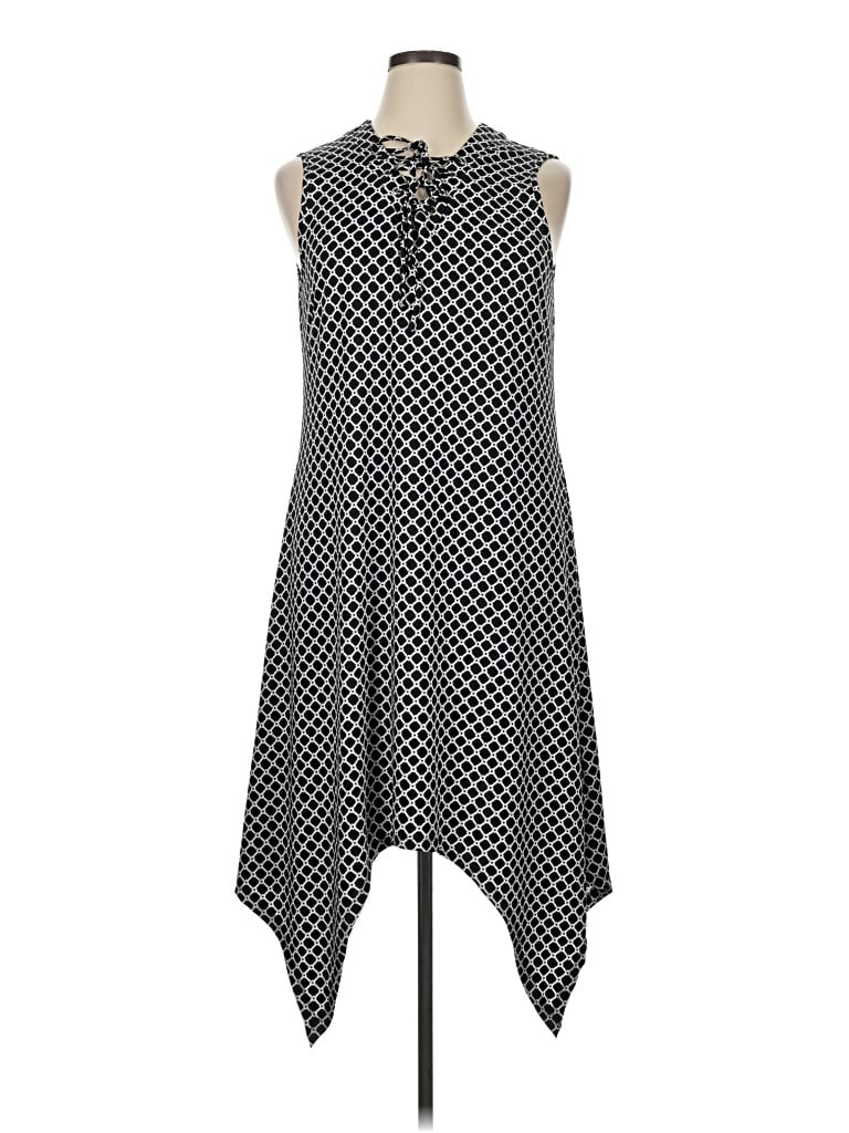 Pre-owned Nina Leonard Casual Dress In Gray