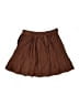Unbranded 100% Polyester Solid Brown Casual Skirt Size 12 - 14 - photo 2
