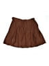 Unbranded 100% Polyester Solid Brown Casual Skirt Size 12 - 14 - photo 1