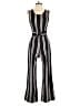 205 Collins Stripes Black Jumpsuit Size S - photo 1