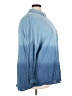 Boohoo 100% Viscose Blue Long Sleeve Blouse Size 22 - photo 4