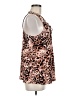 Jennifer Lopez Brown Sleeveless Blouse Size M - photo 4