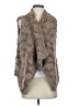 Elevenses 100% Polyester Gray Faux Fur Vest Size S - photo 1