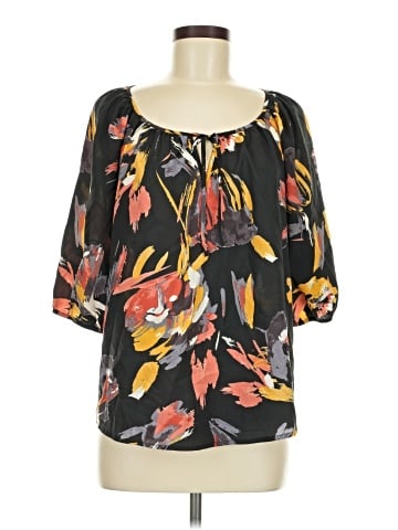 Ann Taylor LOFT 3/4 Sleeve T-Shirt (view 1)