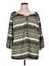 Sunny Leigh 100% Polyester Black 3/4 Sleeve Blouse Size 1X - photo 1