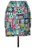 Assorted Brands Graphic Teal Casual Skirt Size L - photo 1