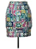 Assorted Brands Graphic Teal Casual Skirt Size L - photo 2