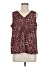 Jennifer Lopez 100% Polyester Burgundy Tank Top Size M - photo 1