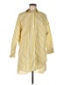 Parfois Stripes Yellow 3/4 Sleeve Button-Down Shirt Size M - photo 1