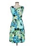 Studio 1 Tropical Blue Cocktail Dress Size 8 Petite - photo 2