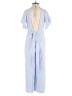 Stelen 100% Rayon Stripes Blue Jumpsuit Size S - photo 2
