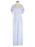 Stelen 100% Rayon Stripes Blue Jumpsuit Size S - photo 1