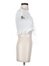 Romwe White Short Sleeve Top Size 4 - photo 4
