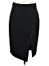 Halogen Solid Black Formal Skirt Size 8 - photo 1