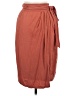 Hem & Thread 100% Rayon Solid Brown Casual Skirt Size M - photo 2