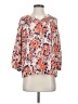 Tucker Orange 3/4 Sleeve Blouse Size S - photo 1