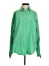 Express Solid Green Long Sleeve Button-Down Shirt Size XS - photo 1