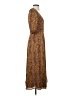 WAYF 100% Polyester Animal Print Brown Casual Dress Size XS - photo 4