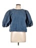 Zara Blue 3/4 Sleeve Top Size L - photo 1