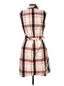 Tommy Hilfiger Plaid Orange Tan Casual Dress Size M - photo 2