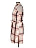 Tommy Hilfiger Plaid Orange Tan Casual Dress Size M - photo 5