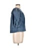 Zara Blue 3/4 Sleeve Top Size L - photo 4