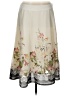 Soft Surroundings 100% Polyester Print Ivory Casual Skirt Size L (petite) - photo 1