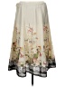 Soft Surroundings 100% Polyester Print Ivory Casual Skirt Size L (petite) - photo 2