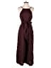 Mystic 100% Polyester Solid Burgundy Jumpsuit Size M - photo 1