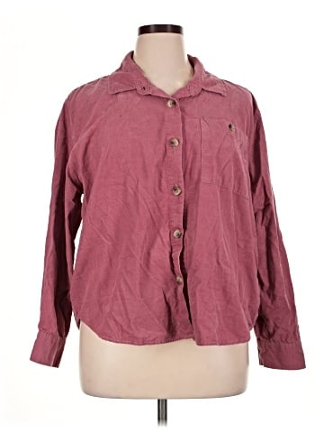 Kensie Long Sleeve Button-Down Shirt (view 1)