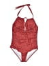 Unbranded Polka Dots Red One Piece Swimsuit Size L - photo 1