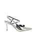 Calvin Klein Metallic Silver Heels Size 10 - photo 1
