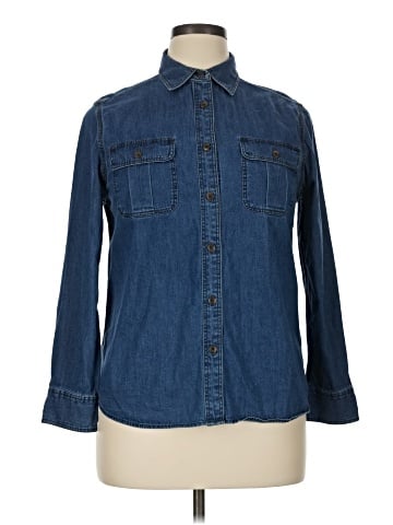 Uniqlo Long Sleeve Button-Down Shirt (view 1)