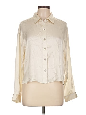 J by Joie Long Sleeve Silk Top (view 1)