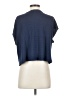 Splendid Blue Short Sleeve Blouse Size S - photo 2